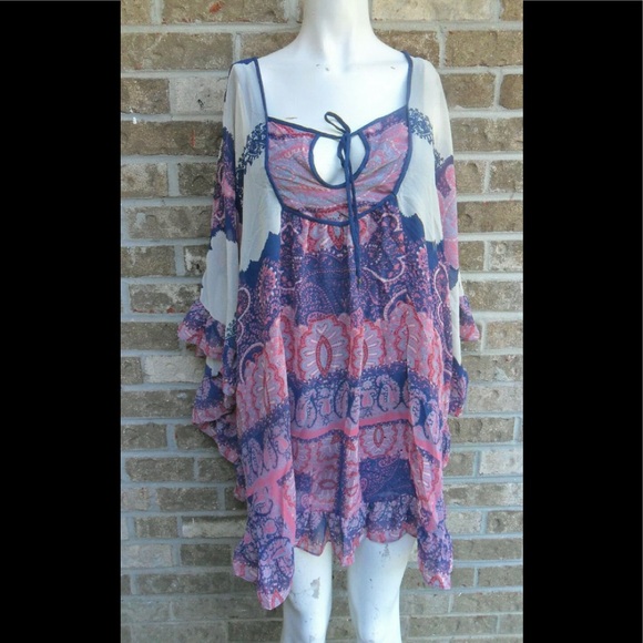 Free People oversized flowy top / Dress sz XS - Picture 4 of 4